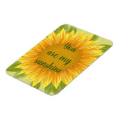 Jij bent mijn Sunshine Sunflower Flower Quote art Magneet (Linkerzijde)