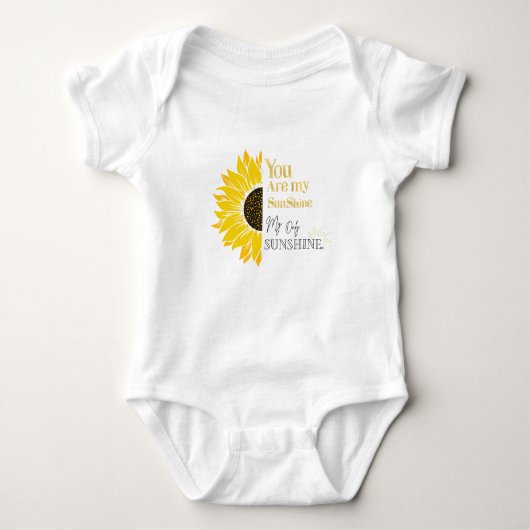 Jij bent mijn Sunshine Sunflower Romper (Voorkant)