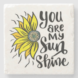 Jij bent mijn Sunshine Sunflower Stenen Onderzetter