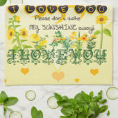 Jij bent mijn Sunshine Theedoek (Gevouwen)