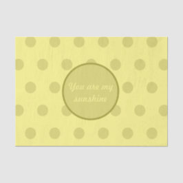 Jij bent mijn Sunshine Tissue Paper (Butter Yellow Tissuepapier