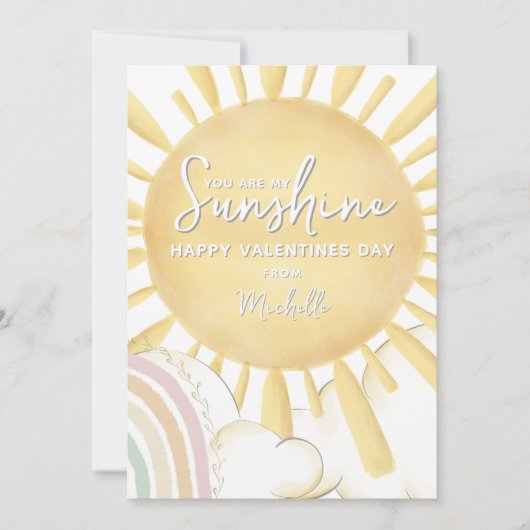 Jij bent mijn Sunshine Valentijnsdag Kaart (Voorkant)
