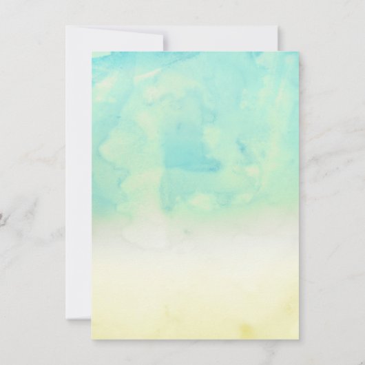 Jij bent mijn Sunshine Yellow & Blue Birthday Part Kaart (Achterkant)