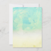 Jij bent mijn Sunshine Yellow & Blue Birthday Part Kaart (Achterkant)