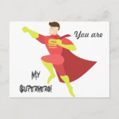 Jij bent mijn superheld briefkaart (Voorkant)