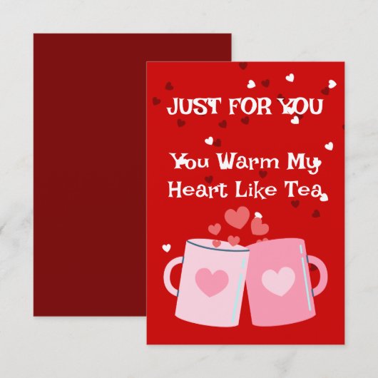 Jij bent mijn Tea Time Delight Kaart (Voorkant / Achterkant)