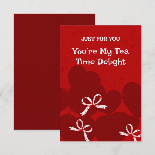 Jij bent mijn Tea Time Delight Kaart (Voorkant / Achterkant)