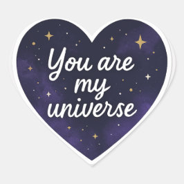 Jij Bent Mijn Universum – Cosmogalaxy Hartsticker Hart Sticker