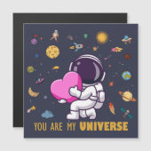Jij Bent Mijn Universum – Cute Astronaut Magnetisc (Voorkant / Achterkant)