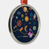 Jij bent mijn universum - Schattigee liefde in de  Metalen Ornament (Rechts)