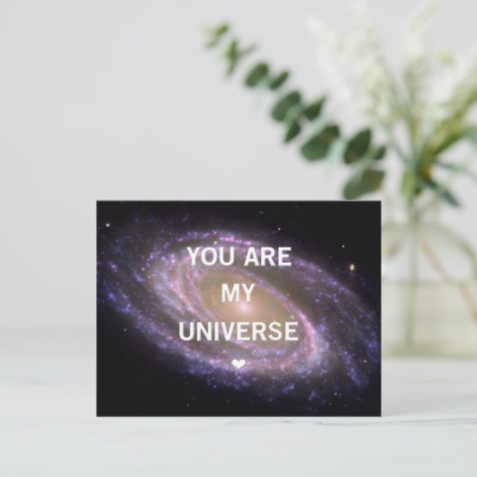 Jij bent mijn Univese Galaxy Briefkaart (Staand voorkant)