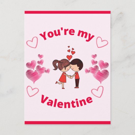 Jij bent mijn Valentijn   Feestdagenkaart (Voorkant)