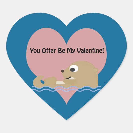 Jij bent mijn Valentijn Hart Sticker (Voorkant)