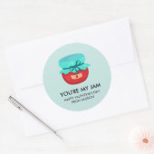 Jij bent mijn Valentijn, Kinder schoolklas Ronde Sticker (Envelop)