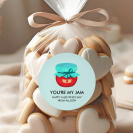 Jij bent mijn Valentijn, Kinder schoolklas Ronde Sticker