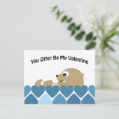 Jij bent mijn Valentijn met hart Feestdagenkaart (Staand voorkant)