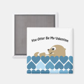 Jij bent mijn Valentijn met hart Magneet (Voorkant / Achterkant)