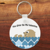 Jij bent mijn Valentijn met hart Sleutelhanger (Voorkant)