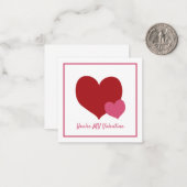 Jij bent mijn Valentijn Notitiekaartje (Voorkant / Achterkant in situ)