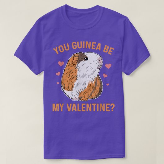 Jij bent mijn valentijn Pun voor een cavia. T-shirt (Design voorkant)