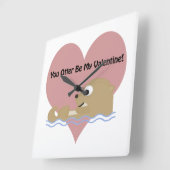 Jij bent mijn Valentijn Vierkante Klok (Hoek)