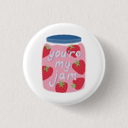 Jij Bent Mijn Valentijnsdag Ronde Button 3,2 Cm (Voorkant)