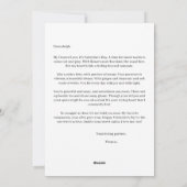 Jij Bent Mijn Valentijnshart Gedicht Calico Kat  Feestdagenkaart (Achterkant)