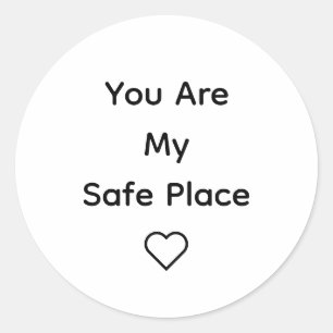 Jij bent mijn veilige plek Sticker