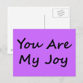 Jij bent mijn vreugde briefkaart (Voorkant / Achterkant)