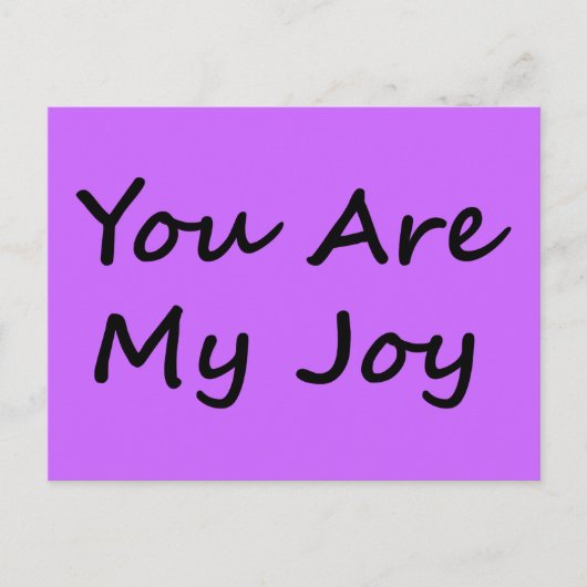 Jij bent mijn vreugde briefkaart (Voorkant)