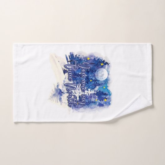 Jij bent mijn ware noorden bad handdoek (Handdoek)