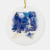 Jij bent mijn ware noorden keramisch ornament (Voorkant)