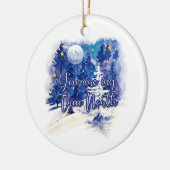 Jij bent mijn ware noorden keramisch ornament (Links)