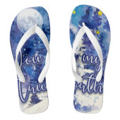 Jij bent mijn ware noorden teenslippers (Voetbed)