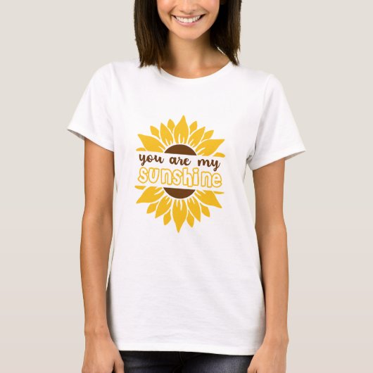 Jij bent mijn zonnebloem kunst t-shirt (Voorkant)