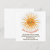 Jij bent mijn zonneschijn (Voorkant / Achterkant)