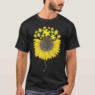 Jij Bent Mijn Zonneschijn Autisme Puzzel Zonnebloe T-shirt