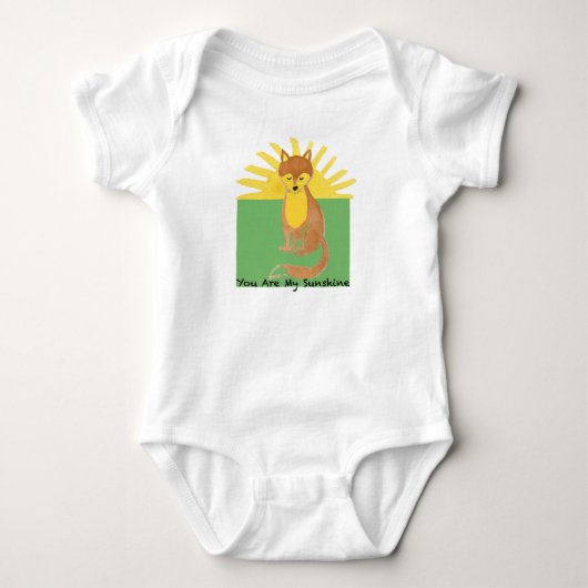 Jij bent mijn zonneschijn. Baby Lichaamsuitrusting Romper (Voorkant)