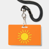 Jij bent mijn zonneschijn badge (Achterkant met lanyard)