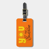 Jij bent mijn zonneschijn bagagelabel (Voorkant verticaal)