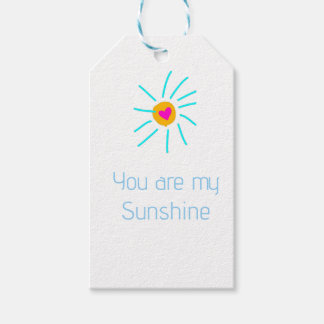 jij bent mijn zonneschijn blauwe oranje zon hart k cadeaulabel