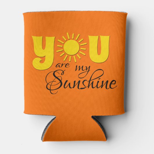 Jij bent mijn zonneschijn blikjeskoeler (Voorkant)