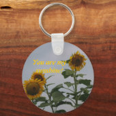 Jij bent mijn zonneschijn! Button Sleutelhanger (Voorkant)