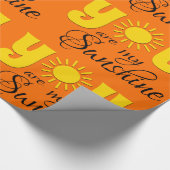 Jij bent mijn zonneschijn cadeaupapier (Hoek)