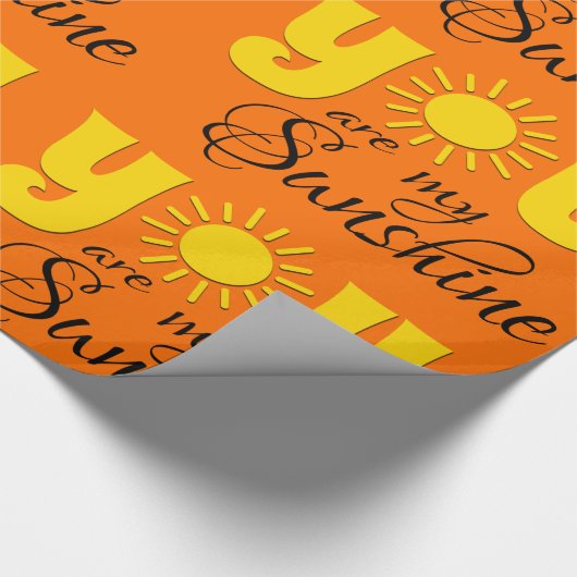 Jij bent mijn zonneschijn cadeaupapier (Hoek)