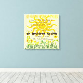 Jij bent mijn zonneschijn. canvas afdruk (Insitu (Houten vloer))