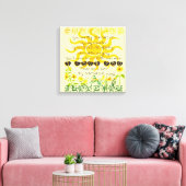 Jij bent mijn zonneschijn. canvas afdruk (Insitu (Woonkamer))