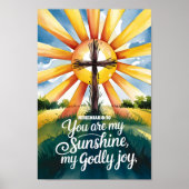 Jij bent mijn zonneschijn Christelijke Nursery Wal Poster (Voorkant)