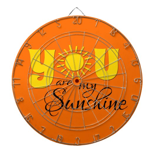 Jij bent mijn zonneschijn dartbord (Voorkant)