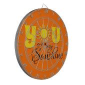 Jij bent mijn zonneschijn dartbord (Voorkant Links)